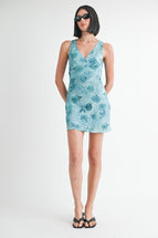 Teal Floral