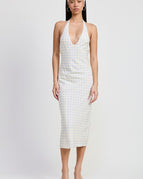 Ivory Blue Polka Dot