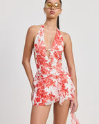 Ivory Scarlet Floral